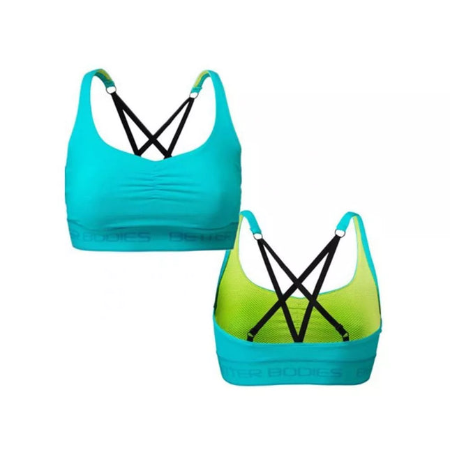 Better Bodies Athlete short top 110710 (aqua blue)