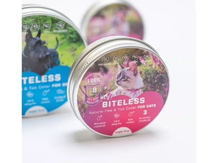 Biteless antiparasitic collar for cats, silicone, 38 cm
