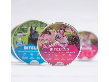 Biteless antiparasitic collar for cats, silicone, 38 cm