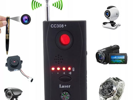 Blakių Detektorius (Slaptoms Kameroms ir Pasiklausymo Blakėms Aptikti)