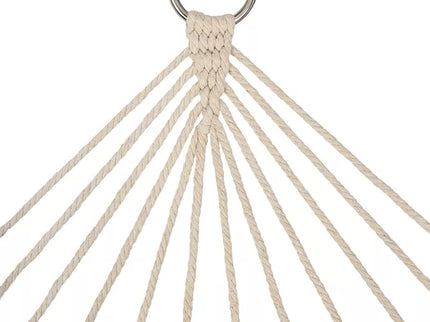 Boho style garden hammock