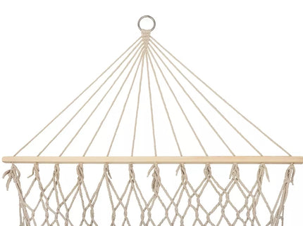 Boho style garden hammock