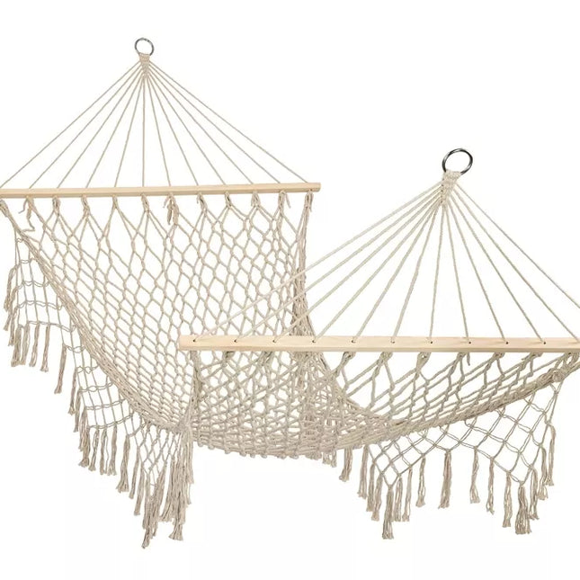 Boho stiliaus sodo hamakas