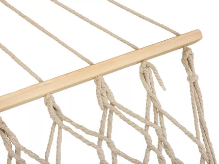 Boho style garden hammock