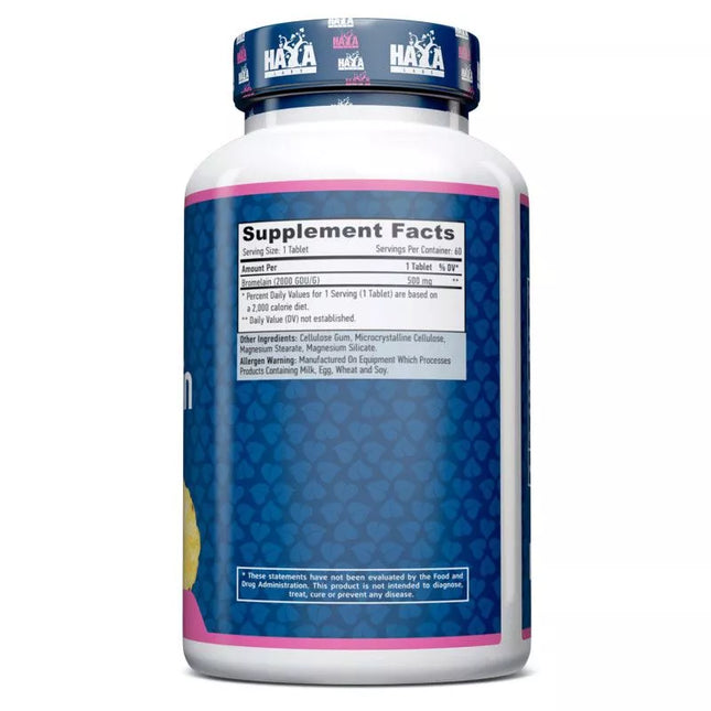 Haya Labs Bromelain 60 capsules