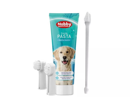 Dental Care Kit for Dogs, Toothpaste and Brushes