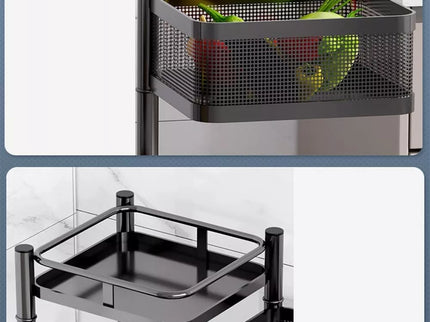 Daugiafunkcinė lentyna su ratukais