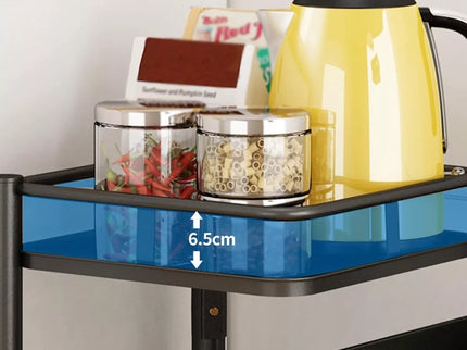 Daugiafunkcinė lentyna su ratukais