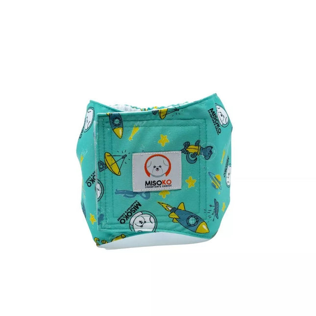 Reusable Male Dog Diapers, Size S, Mint Color