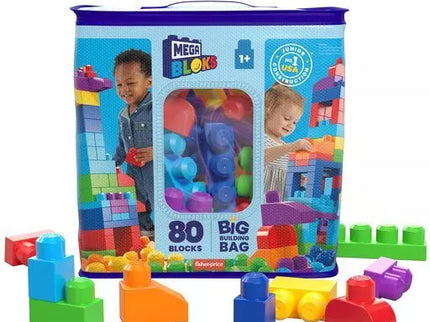 MEGA BLOKS kaladėlių rinkinys (krepšyje 80 det.) (DCH63)