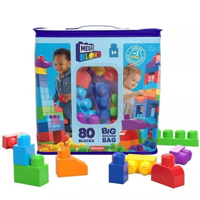 MEGA BLOKS Building Block Set (80 pcs. in a basket) (DCH63)