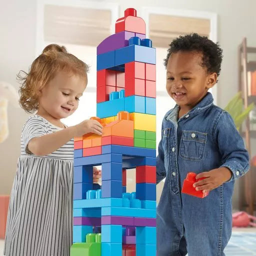 MEGA BLOKS Building Block Set (80 pcs. in a basket) (DCH63)