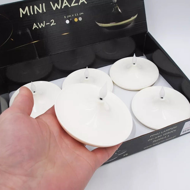 Dekoratyvinė LED žvakė „Mini Waza“ (AW-2), balta