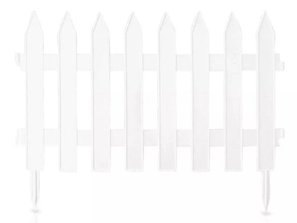 Dekoratyvinė plastikinė sodo tvorelė „Garden Classic“ 3,5 m (balta)