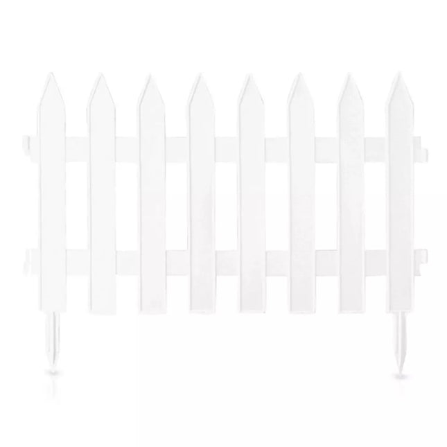 Decorative plastic garden border "Garden Classic" 3.5m (White)
