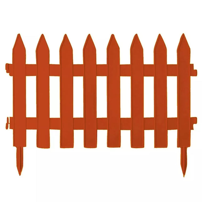 Dekoratyvinė plastikinė sodo tvorelė „Garden Classic“ 3,5 m (ruda)