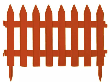 Dekoratyvinė plastikinė sodo tvorelė „Garden Classic“ 3,5 m (ruda)