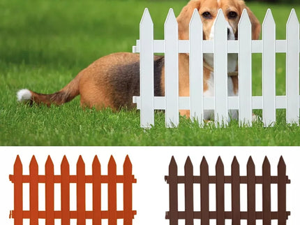 Dekoratyvinė plastikinė sodo tvorelė „Garden Classic“ 3,5 m (tamsiai ruda))