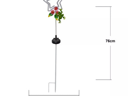 Decorative solar light 'Star with frog'