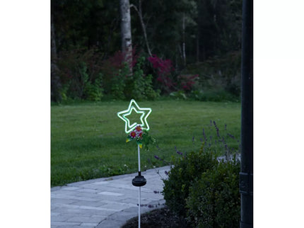 Decorative solar light 'Star with frog'