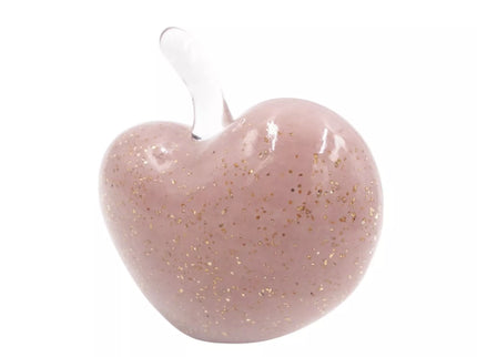 Dekoratyvinė stiklinė širdies formos figūrėlė, 14×13 cm