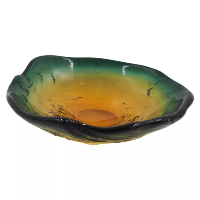 Dekoratyvinė stiklo lėkštė, 30×28×10 cm