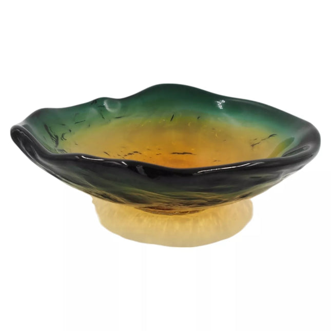 Dekoratyvinė stiklo lėkštė, 30×28×10 cm