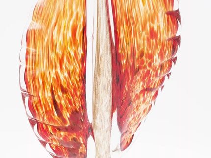 Dekoratyvinė stiklo skulptūra, 13×9×41 cm