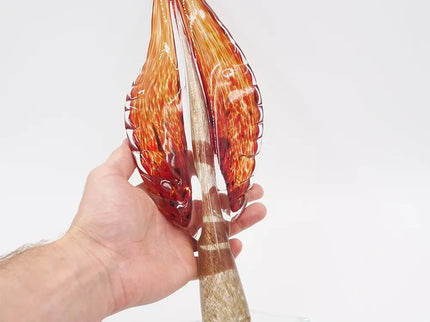 Dekoratyvinė stiklo skulptūra, 13×9×41 cm