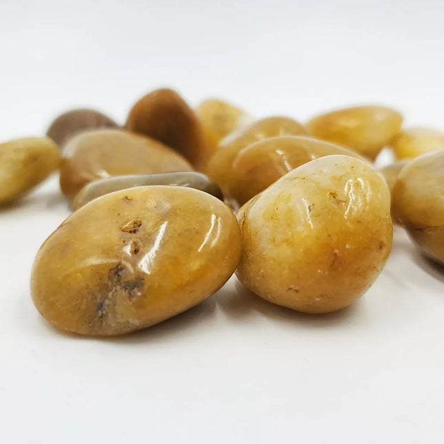 Dekoratyviniai Akmenukai Gintaro Spalvos