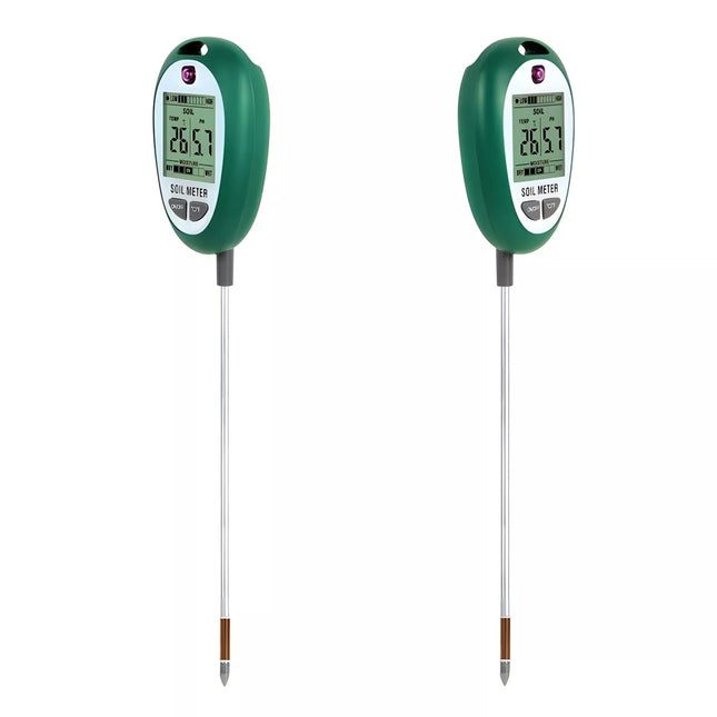 Dirvožemio drėgmės, temperatūros ir pH matuoklis su LCD ekranu