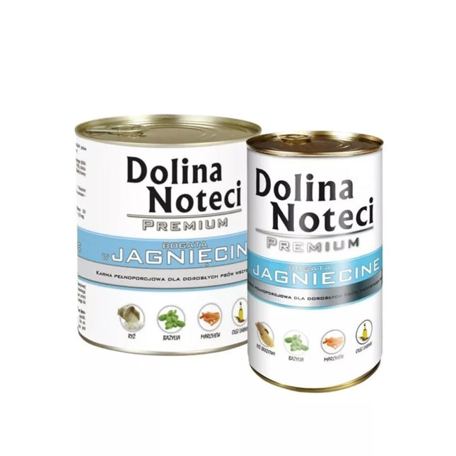 Konservai šunims su ėriena Dolina Noteci Premium 400 g