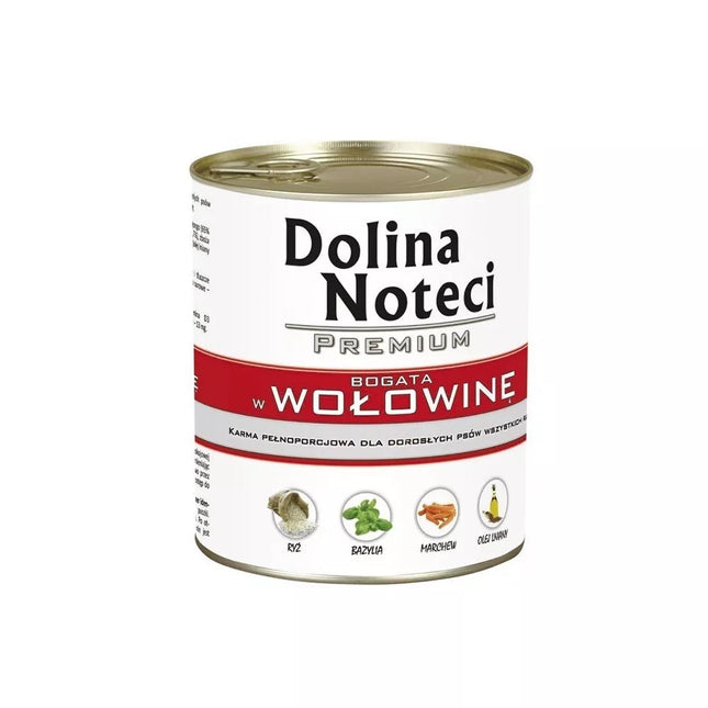 Konservai šunims su jautiena Dolina Noteci Premium 800 g