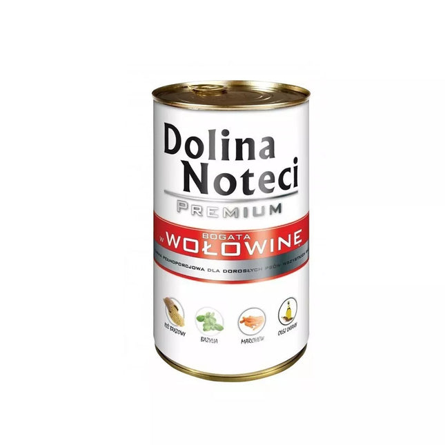 Wet food for dogs with beef Dolina Noteci Premium 400 g