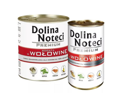 Konservai šunims su jautiena Dolina Noteci Premium 400 g