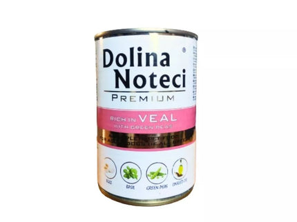 Dolina Noteci Premium Wet Dog Food with Veal and Green Peas 400g