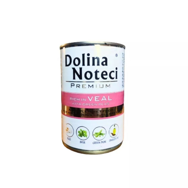 Dolina Noteci Premium Wet Dog Food with Veal and Green Peas 400g