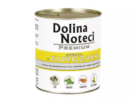 Konservai šunims su vištiena Dolina Noteci Premium 800 g