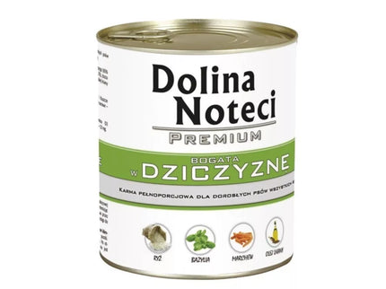 Konservai šunims su žvėriena Dolina Noteci Premium 800 g