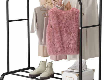 Drabužių kabykla su lentyna batams