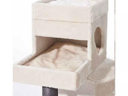 Cat scratching post Tarsus, 70x60x102 cm, cream color