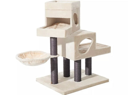 Cat scratching post Tarsus, 70x60x102 cm, cream color