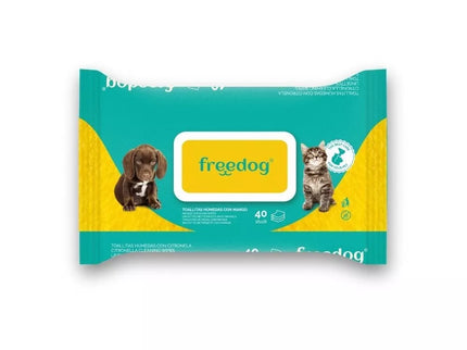 Drėgnos servetėlės gyvūnų priežiūrai, mangų kvapo, 40 vnt.