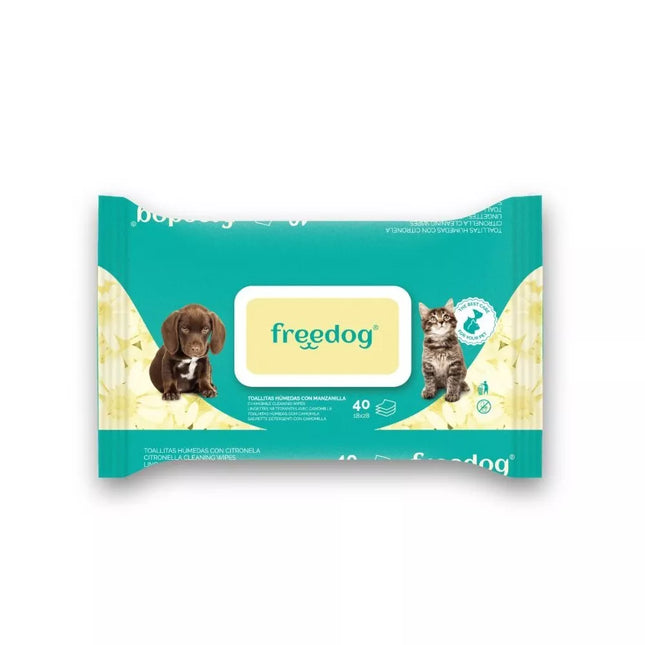 Pet Wipes, Chamomile Scented, 40 Count