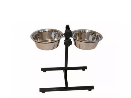 Pet Bowls with Adjustable Stand, 2 x 1.8 L