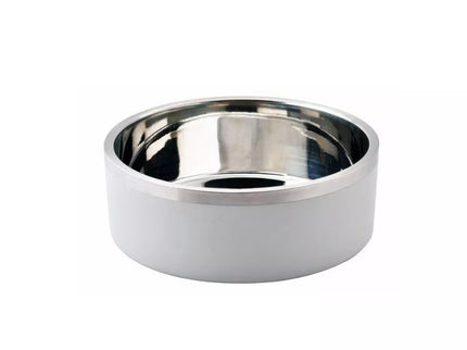 Stainless steel bowl, 850 ml, 16 cm, white