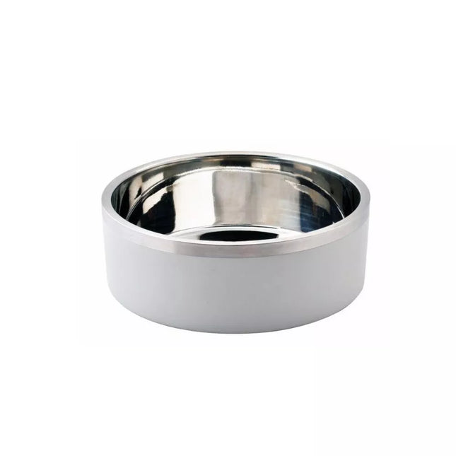 Stainless steel bowl, 850 ml, 16 cm, white