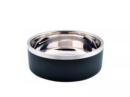 16cm Black Stainless Steel Bowl, 850ml