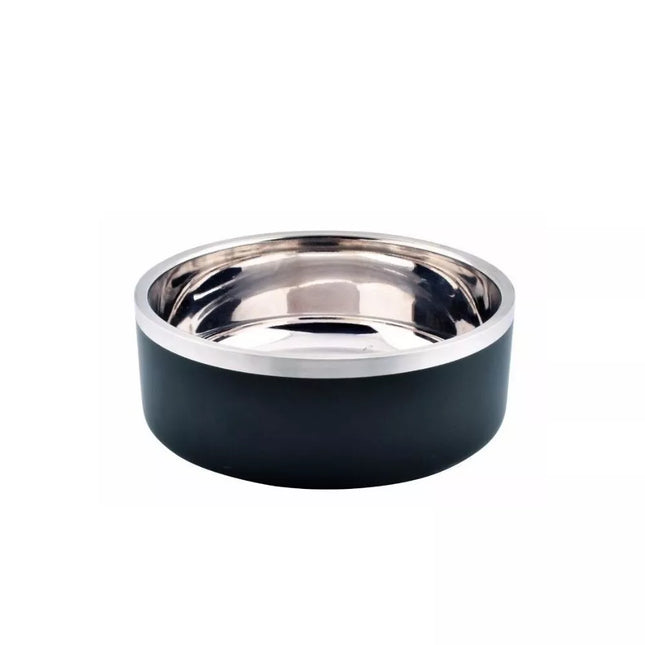 16cm Black Stainless Steel Bowl, 850ml