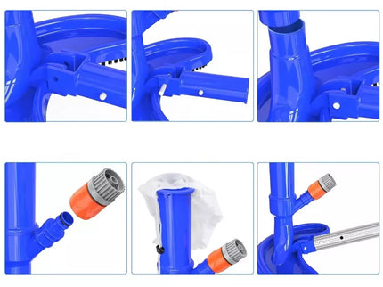 Dulkių siurblio rinkinys baseinų dugnui